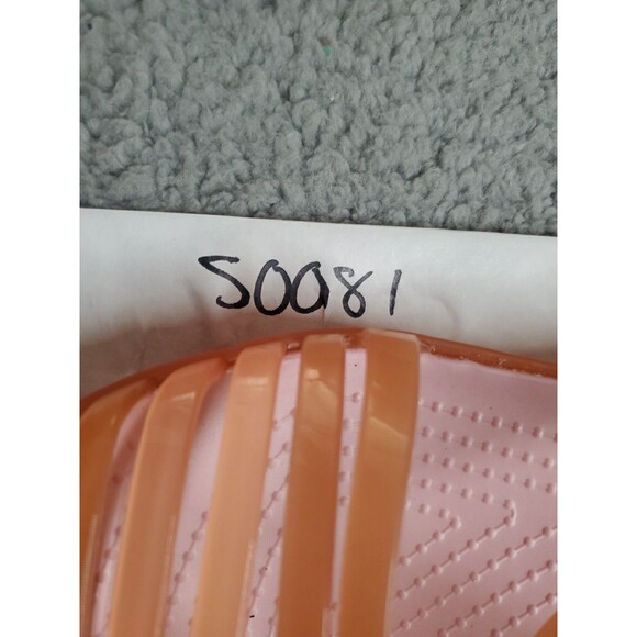 Crocs Isabella Sandals Womens Size 7 Orange Mini Wedge Flip Flops Casual Jelly - Picture 10 of 10